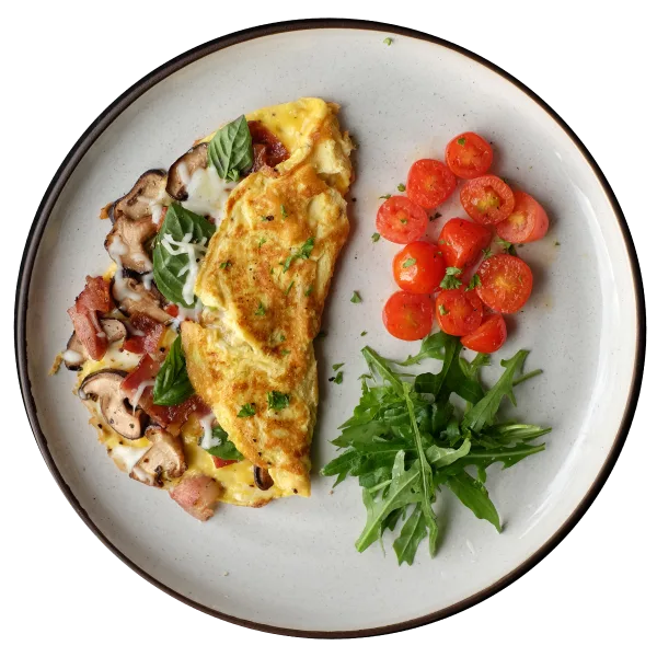 Mushroom Cheese Omelette