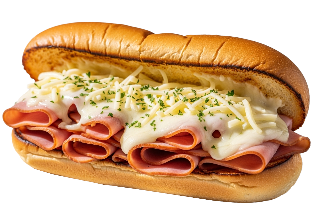 Ham & Cheese Po' Boy