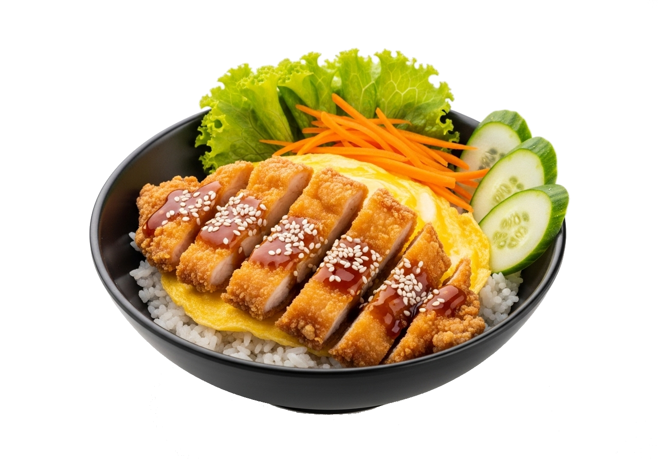 Crispy Chicken & Creamy Omelet